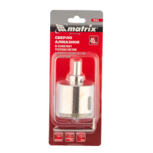 Сверло алмазное по керамограниту, 45х67 мм, трехгранный хвостовик Matrix