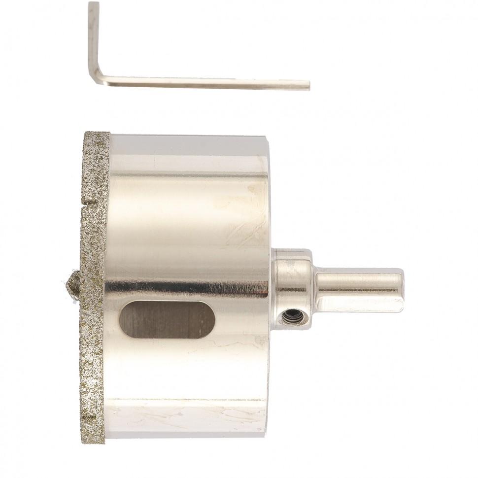 Сверло алмазное по керамограниту, 68х67 мм, трехгранный хвостовик Matrix Сверло алмазное по керамограниту, 68х67 мм, трехгранный хвостовик Matrix