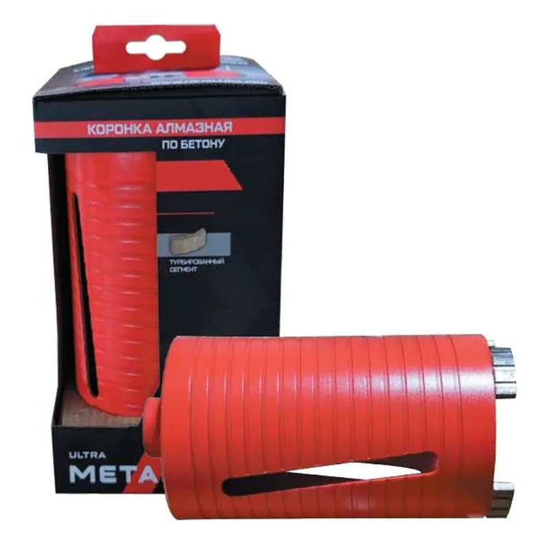 Коронка алмазная по бетону METALLICA Ultra 82x150 мм, М16, без хвостовика