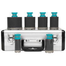 Набор коронок алмазных BIHUI 25/35/40/45/50/68 мм DBDMS6 Набор коронок алмазных BIHUI 25/35/40/45/50/68 мм DBDMS6