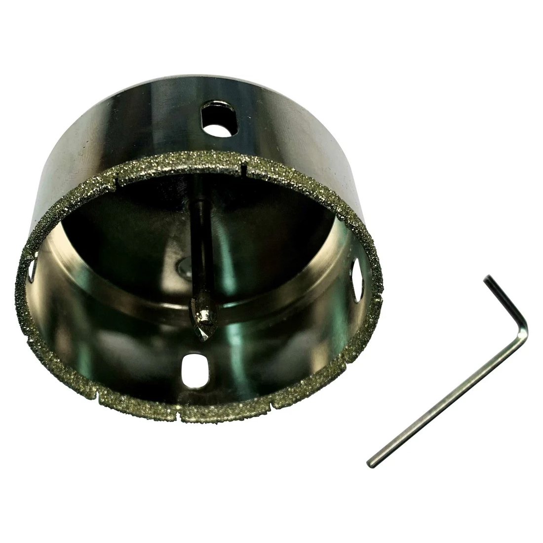 Коронка алмазная с центрирующим сверлом по керамограниту и керамике 30 мм РОСОМАХА