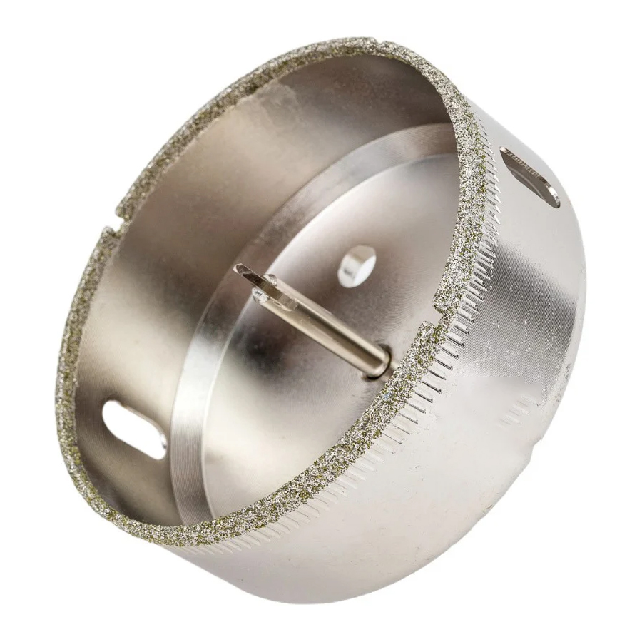 Коронка алмазная с центрирующим сверлом по керамограниту и керамике 75 мм РОСОМАХА