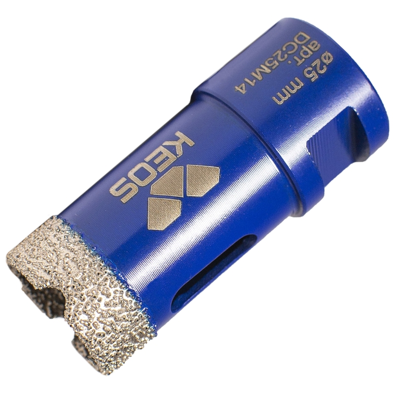 Коронка алмазная по керамограниту KEOS PRO 25мм M14