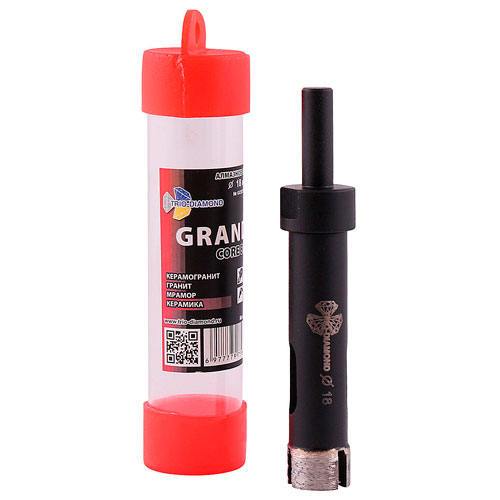 Коронка алмазная по керамограниту 18 мм