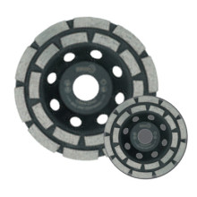 Двухрядная чашка KRUGO 115x22.23мм (гранит/бетон; сухой/мокр)