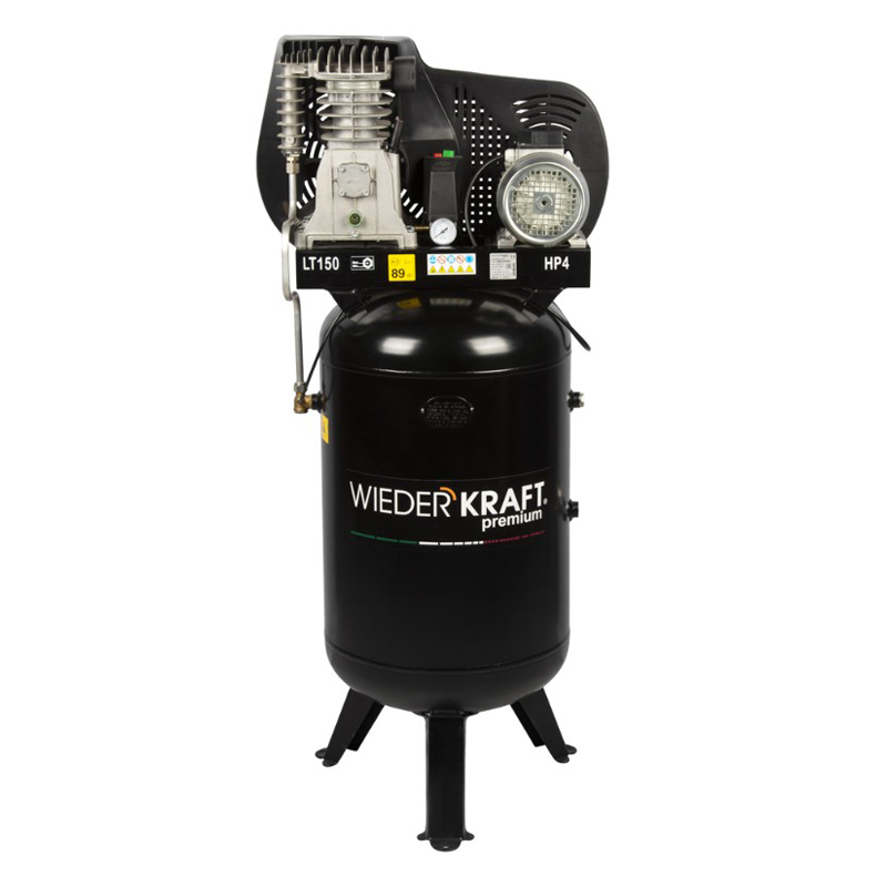 Компрессор воздушный вертикальный WIEDERKRAFT WDK-91554 150л 541л/мин
