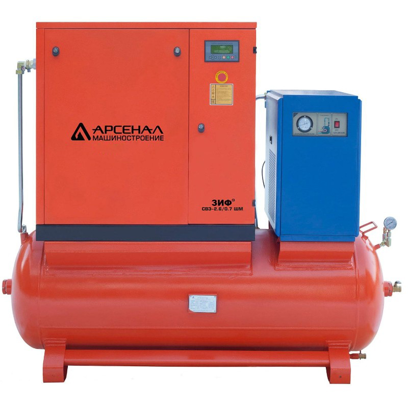 Винтовой компрессор ЗИФ СВЭ 1,5/1,0 ШМ ременная ОиР-500