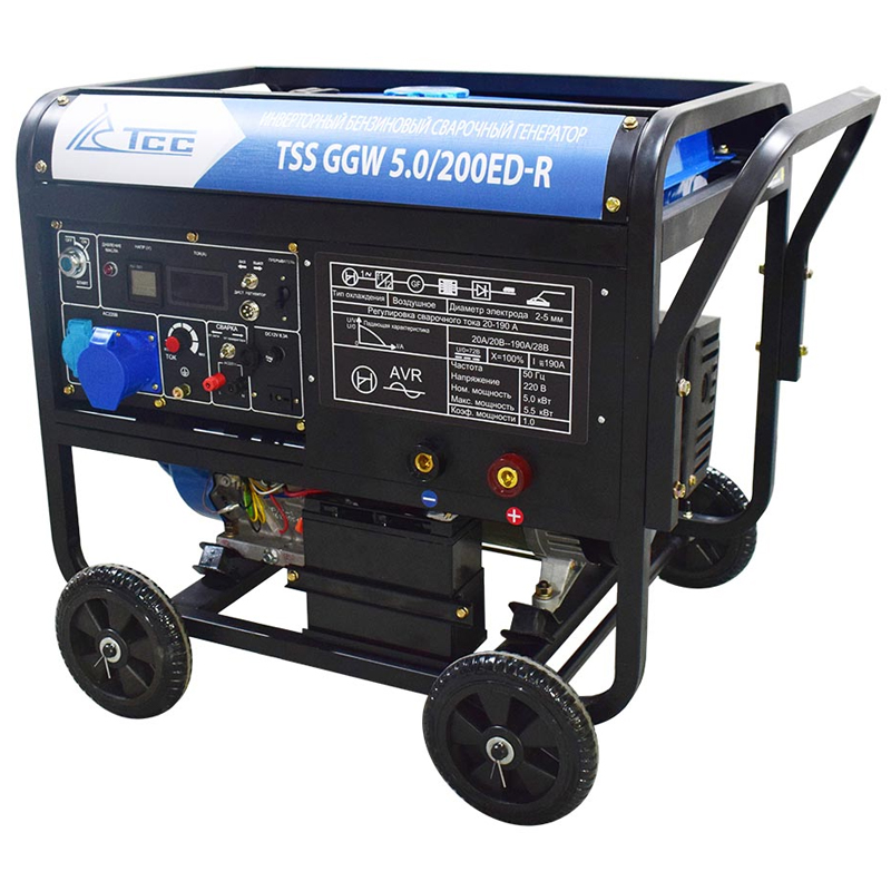 Инверторный бензиновый сварочный генератор TSS GGW 5.0/200ED-R