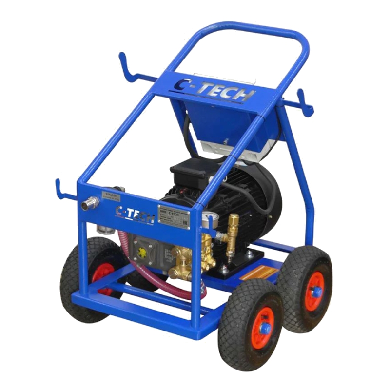 Мойка АВД на ферму производительная C-TECH NEXT NTR2020 (200 бар, до 1200 л/ч, 7.5 кВт) электрическая