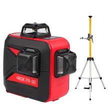 Комплект лазерный уровень RGK PR-3R + штанга-упор