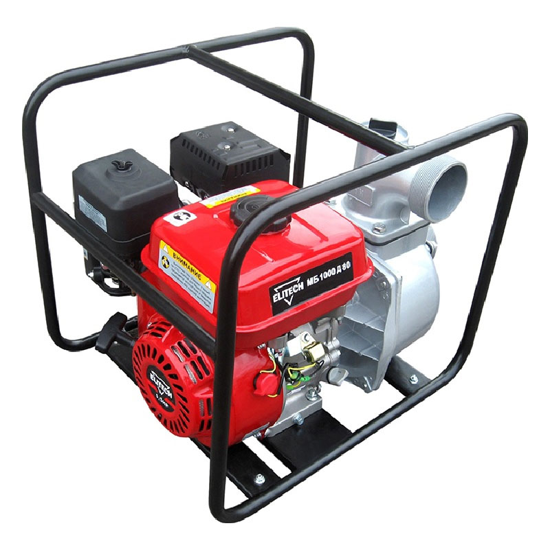 Мотопомпа бензиновая Elitech МБ 1000 Д 80