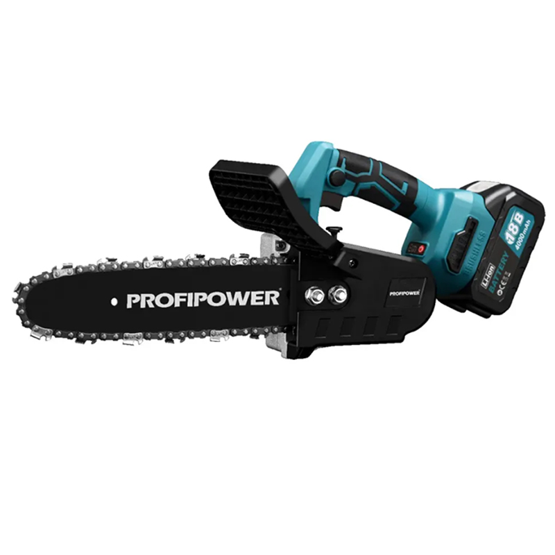 Аккумуляторная бесщеточная цепная пила ProfiPower, MKGSL-18V (Li-ion-1шт, 4.0Ач,10", 0-4500 об/мин,