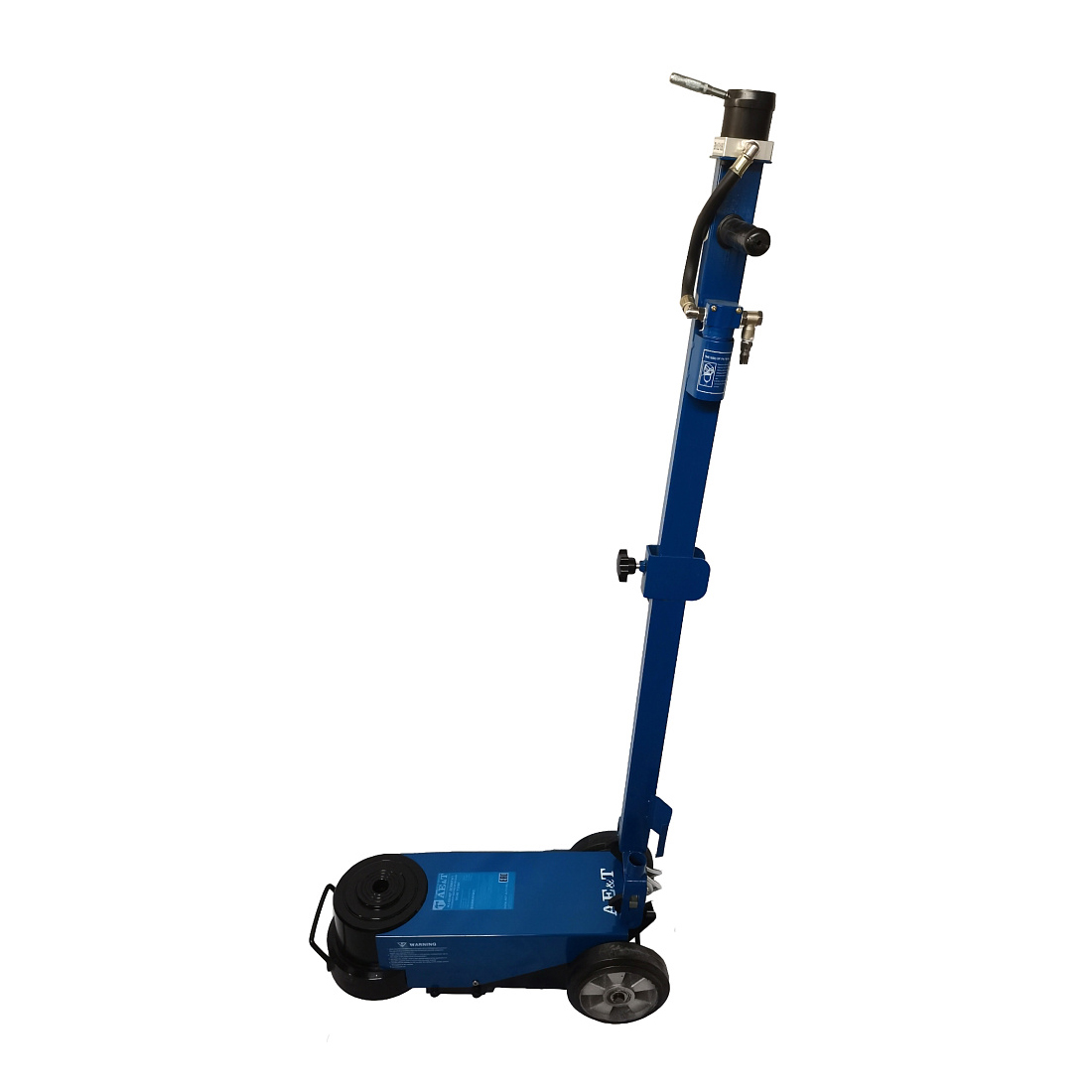 Домкрат пневмогидравлический AE&T подкатной проф 80/40т складной высокий (2 места)