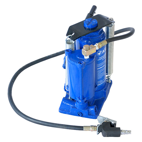 Домкрат пневмогидравлический бутылочный AE&T Т21012 12т