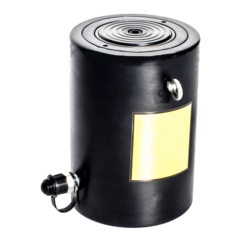 Грузовой алюминиевый домкрат с пружинным возвратом штока Инстан ДГА20-50П (20т, ход 50мм)