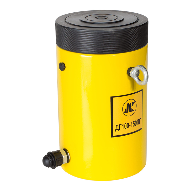 Грузовой домкрат с фикс. гайкой и пружинным возвратом штока Инстан ДГ10-50ПГ (10т, ход 50мм)