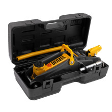 Домкрат гидравлический подкатной с фиксатором Denzel 2 т 130-330 мм в кейсе