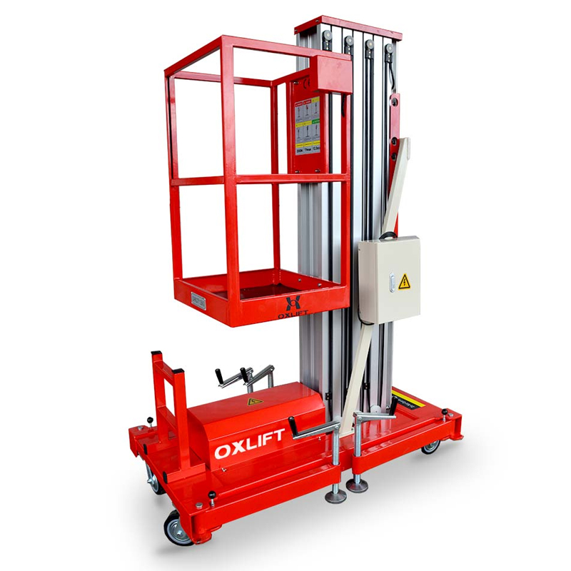Одноместный телескопический подъемник OXLIFT ZX-1-080 AC