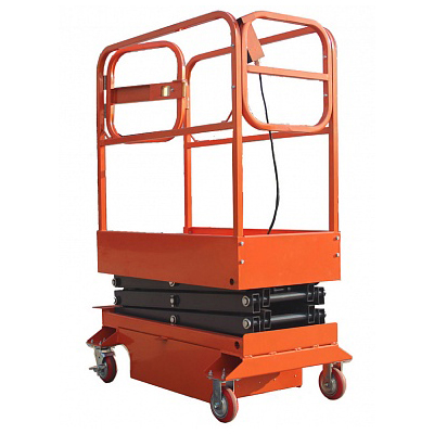 Подъемник ножничный передвижной полуэлектрический TOR GTJY 240 кг 4 м (автономный)