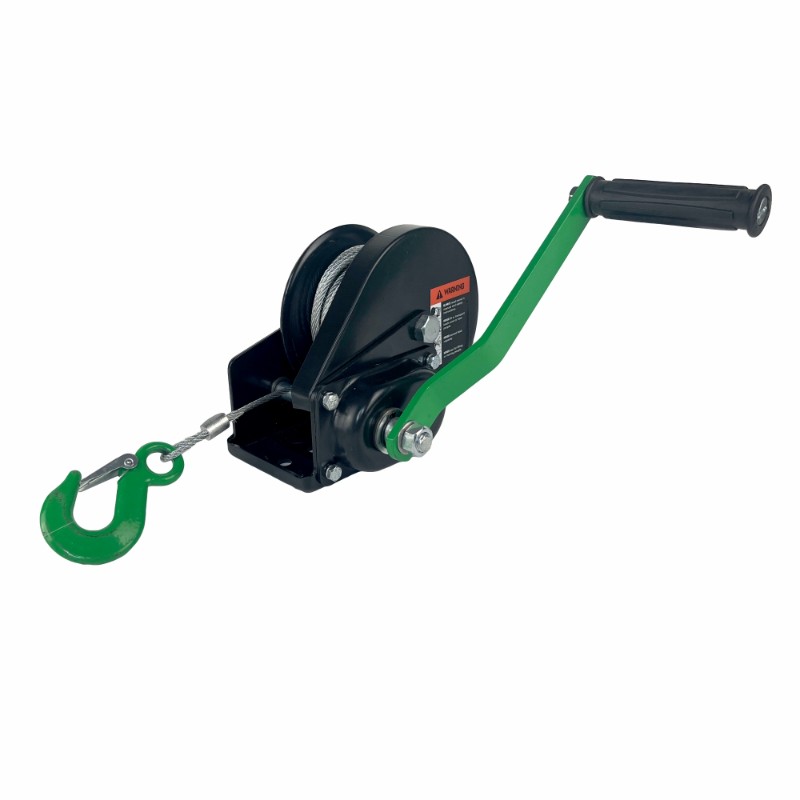 Лебедка ручная с тормозом HITCH HWB800 (канат)