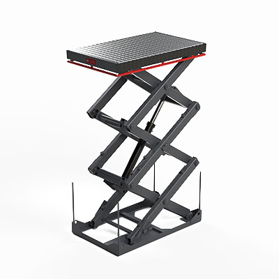 Гидравлический подъемный стол СПК Регион 3500х2000х5400 мм г/п 1500 кг (трехножничный)