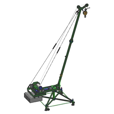 Кран стреловой поворотный TOR МАСТЕР-3 1000 кг 50 м (с ручным поворотом стрелы)