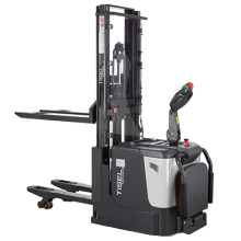 Самоходный штабелер с дублированным подъёмом Tisel ESi2036 DX Li-Ion с платформой и бок. поддержкой