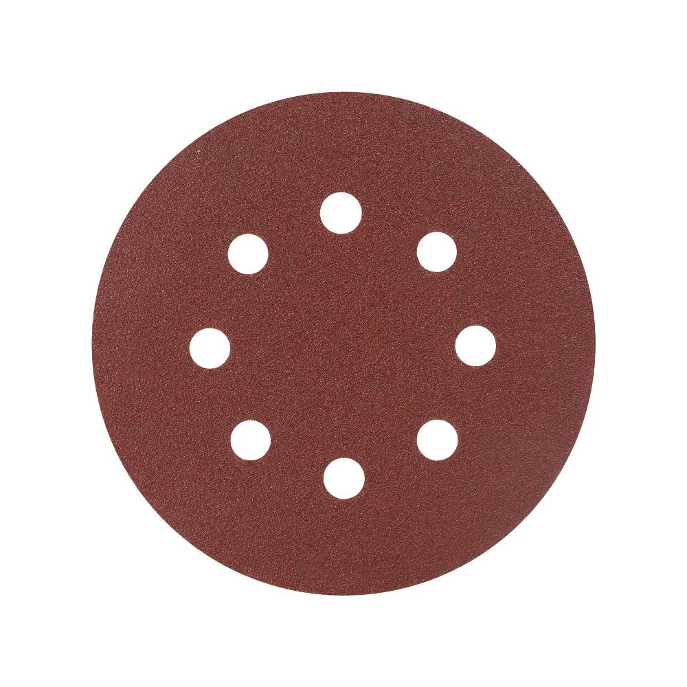 Круг шлифовальный на липучке PATRIOT, 125мм, Р80, 8 отверстий, 5 шт, диск абразивный