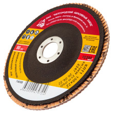 Круг лепестковый торцевой КЛТ-1, зернистость Р 60(25Н), 150 х 22.2 мм, БАЗ Россия