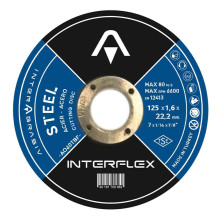 Круг отрезной по металлу INTERFLEX 125x1,6x22 ,23