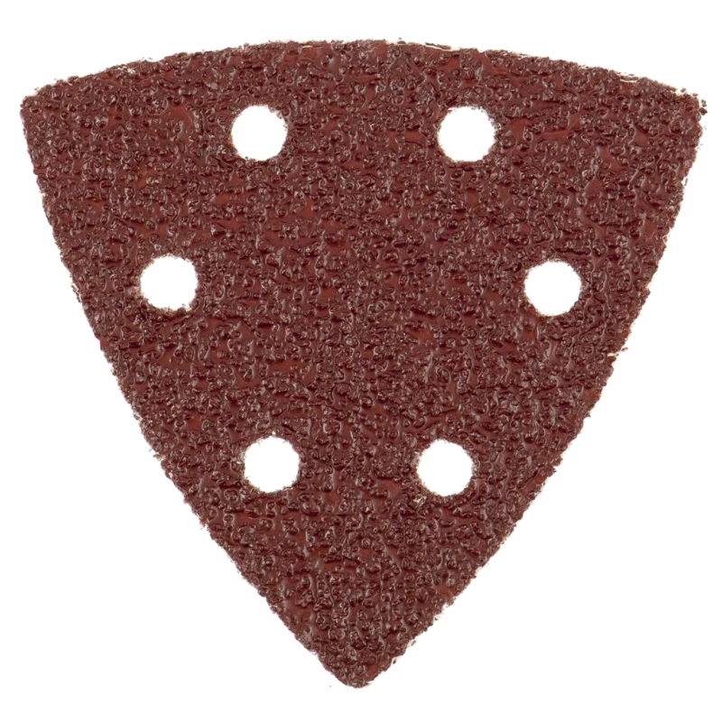 Треугольник абразивный под липучку, перфорированный, P 320, 93 мм, 5 шт Matrix на ворсовой подложке