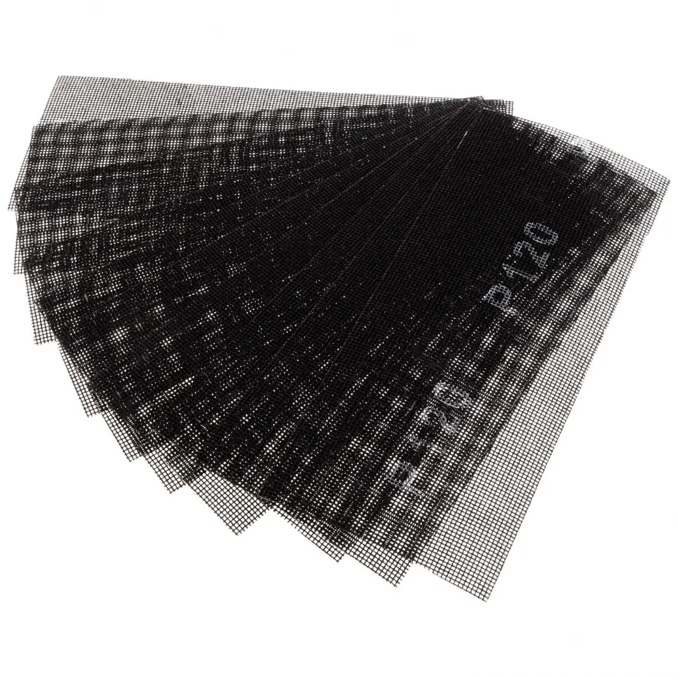 Сетка абразивная, P 120, 115х280 мм, 10 шт Sparta