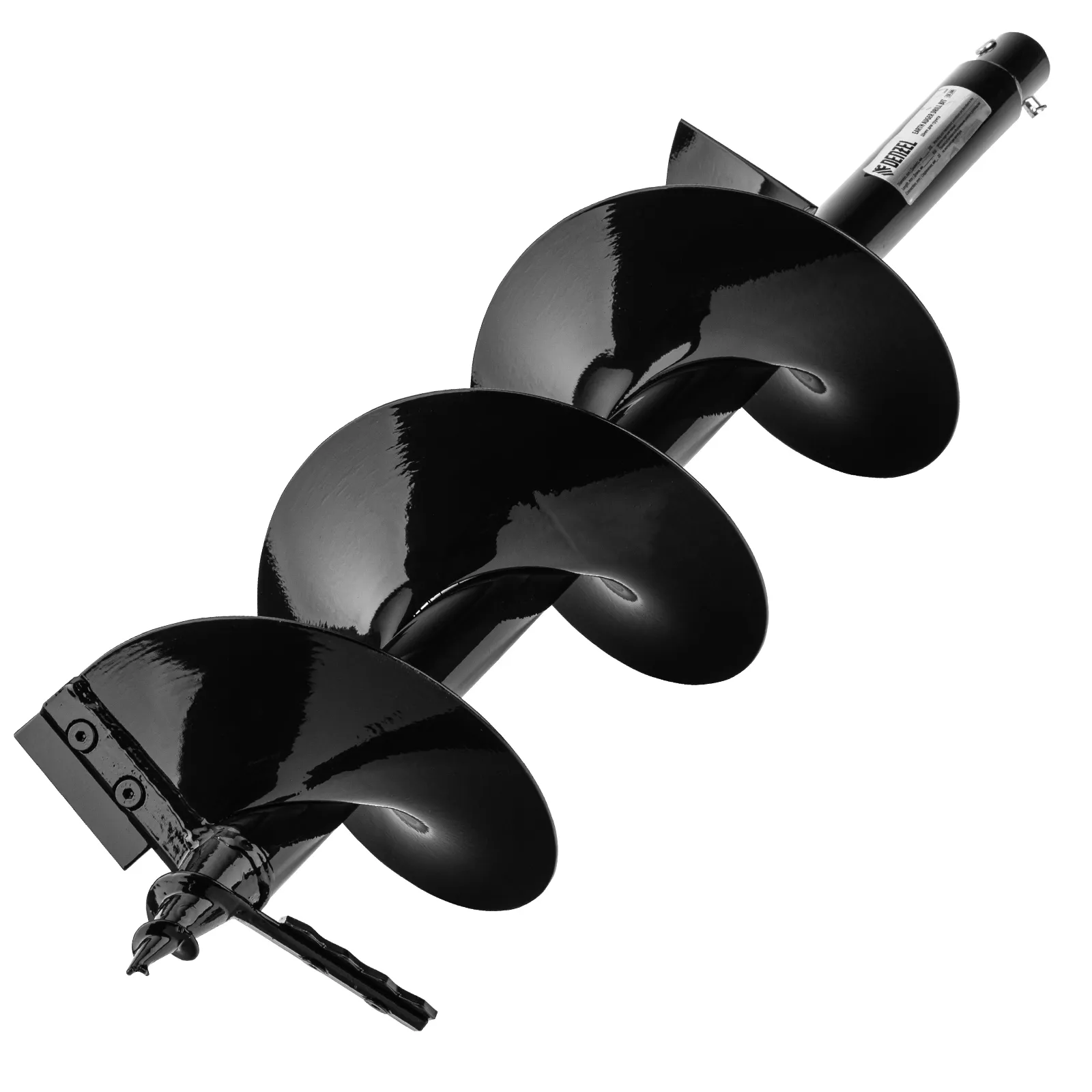 Шнек для грунта Denzel ER-200, диаметр 200 мм, длина 800 мм,соединение 20 мм, съемный нож