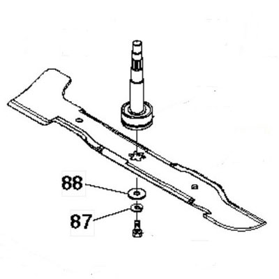 Нож правый для трактора Husqvarna 5324279-85