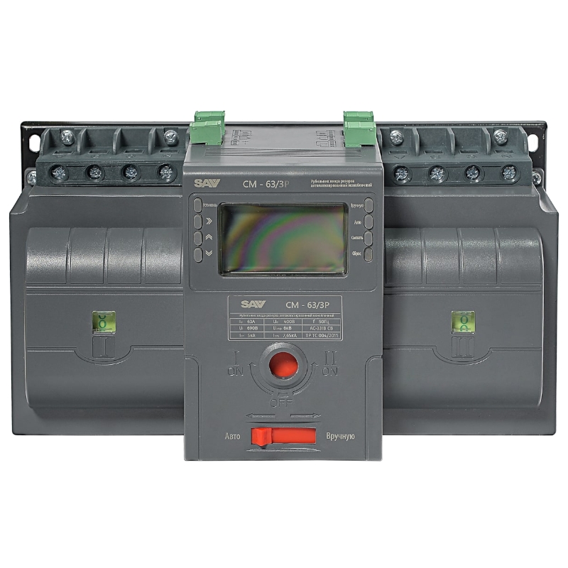 Рубильник реверсивный автоматизированный моноблочный (блок автоматического ввода резерва АВР) ТСС CM