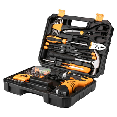 Аккумуляторная дрель DEKO DKCD12FU-Li (в кейсе со 104 инструментами)