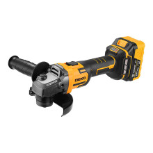 Углошлифовальная машина бесщеточная DEKO DKAG, 20В, 2*4.0Ач