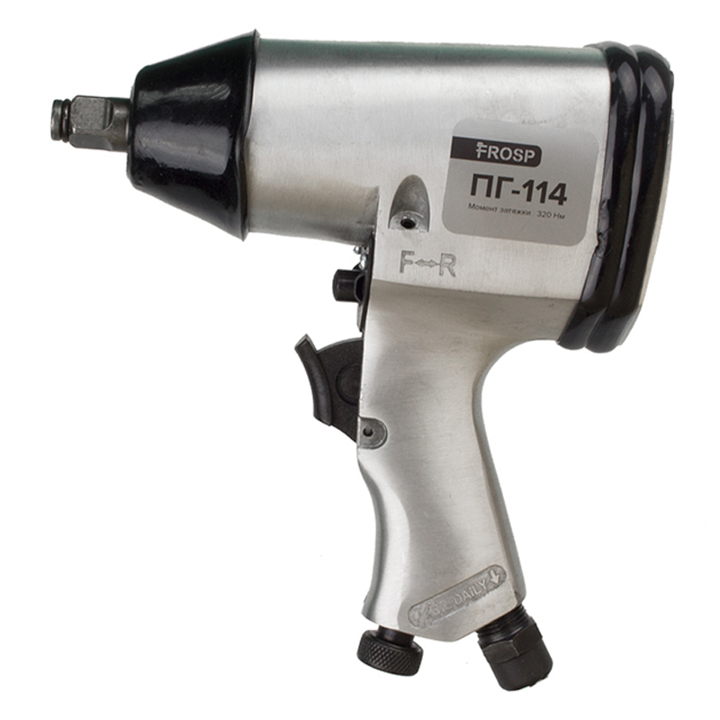 Пневмогайковерт FROSP ПГ-114К в пластиковом кейсе и с головками