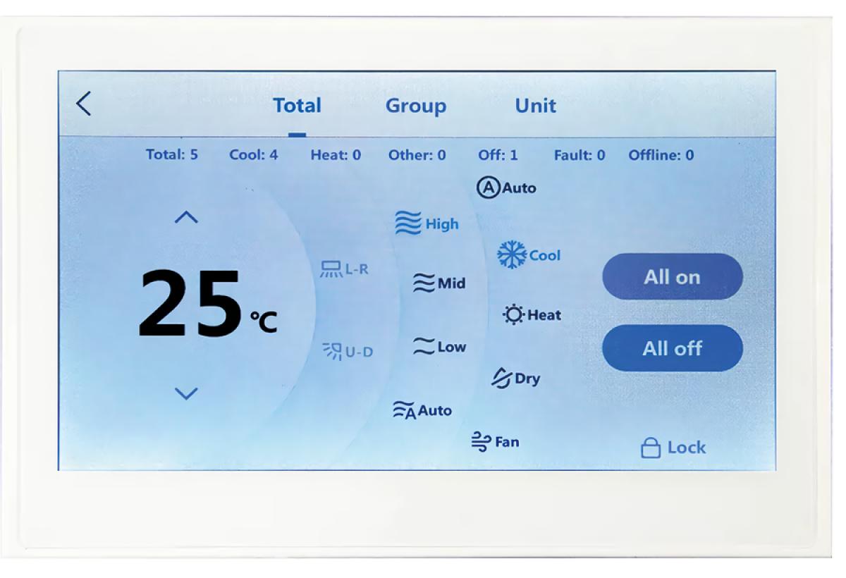 Центральный контроллер для VRF SYSCOOL SYSVRF 3SE CWC TOUCH 02